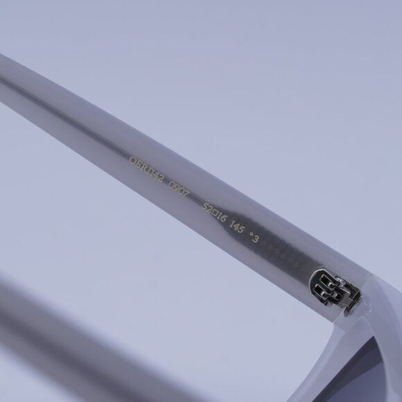 Off-White OERI142 WINDSOR 0907 Sunglasses Shiny Grey Square Frame, Grey Lenses - Picture 6 of 10